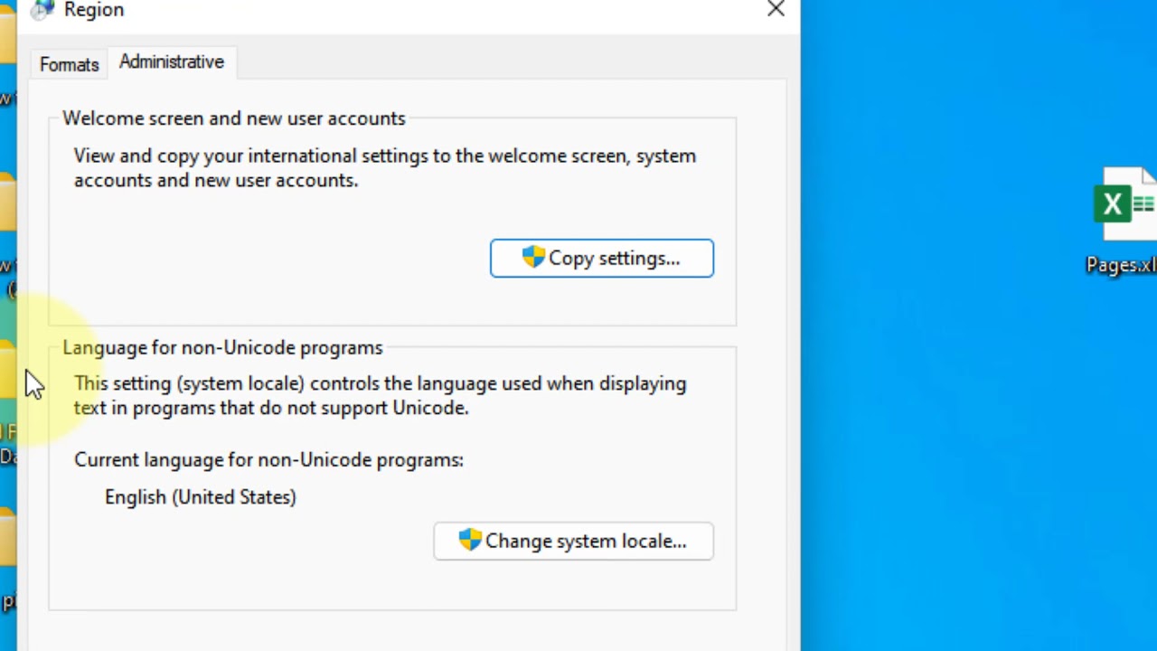 Исправление проблемы с программным языком, не поддерживающим Unicode, в Windows 11