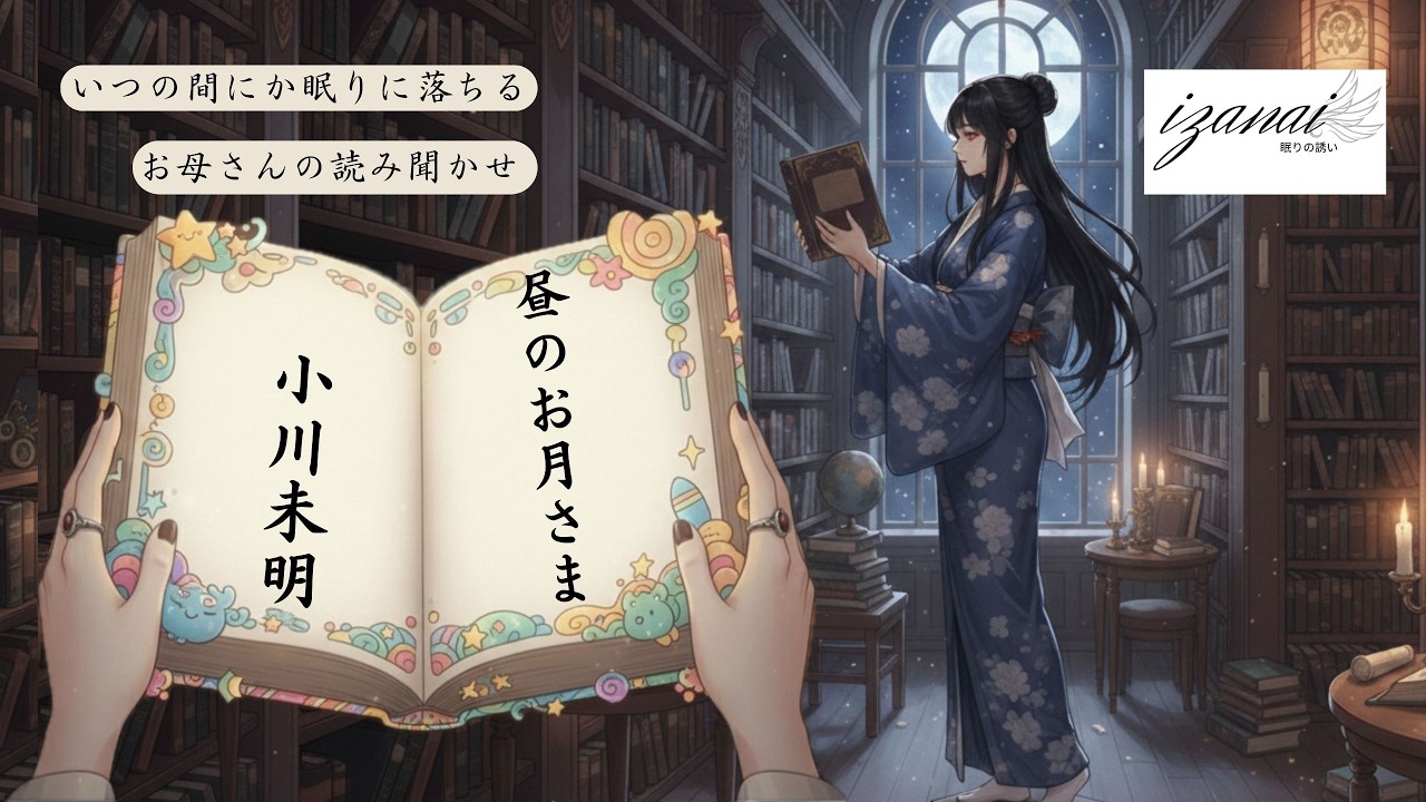 【昼のお月さま】小川未明　いつの間にか眠りに落ちる　お母さんの読み聞かせ