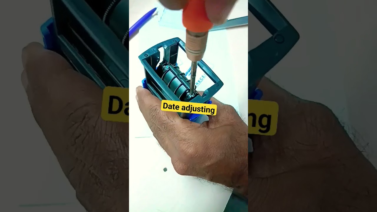 how to adjust date in Trodat Printy 4729 #trodat #viral #youtubeshorts