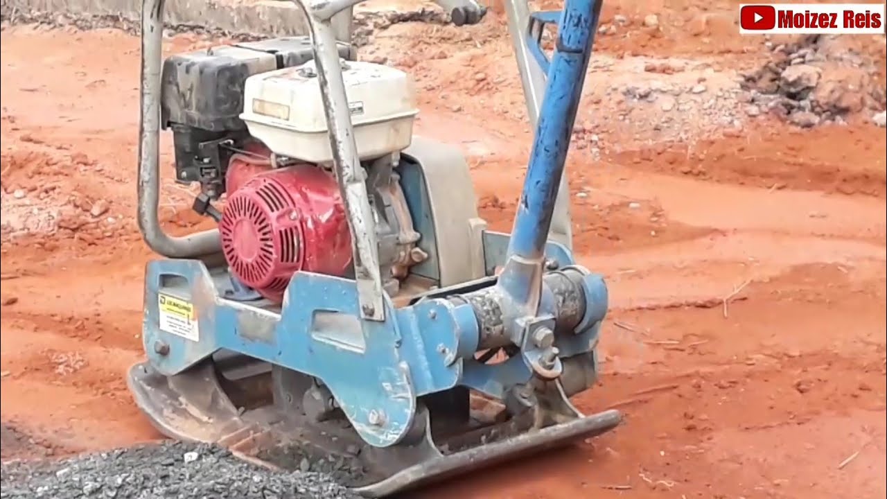 Placa vibratória compactador de solo