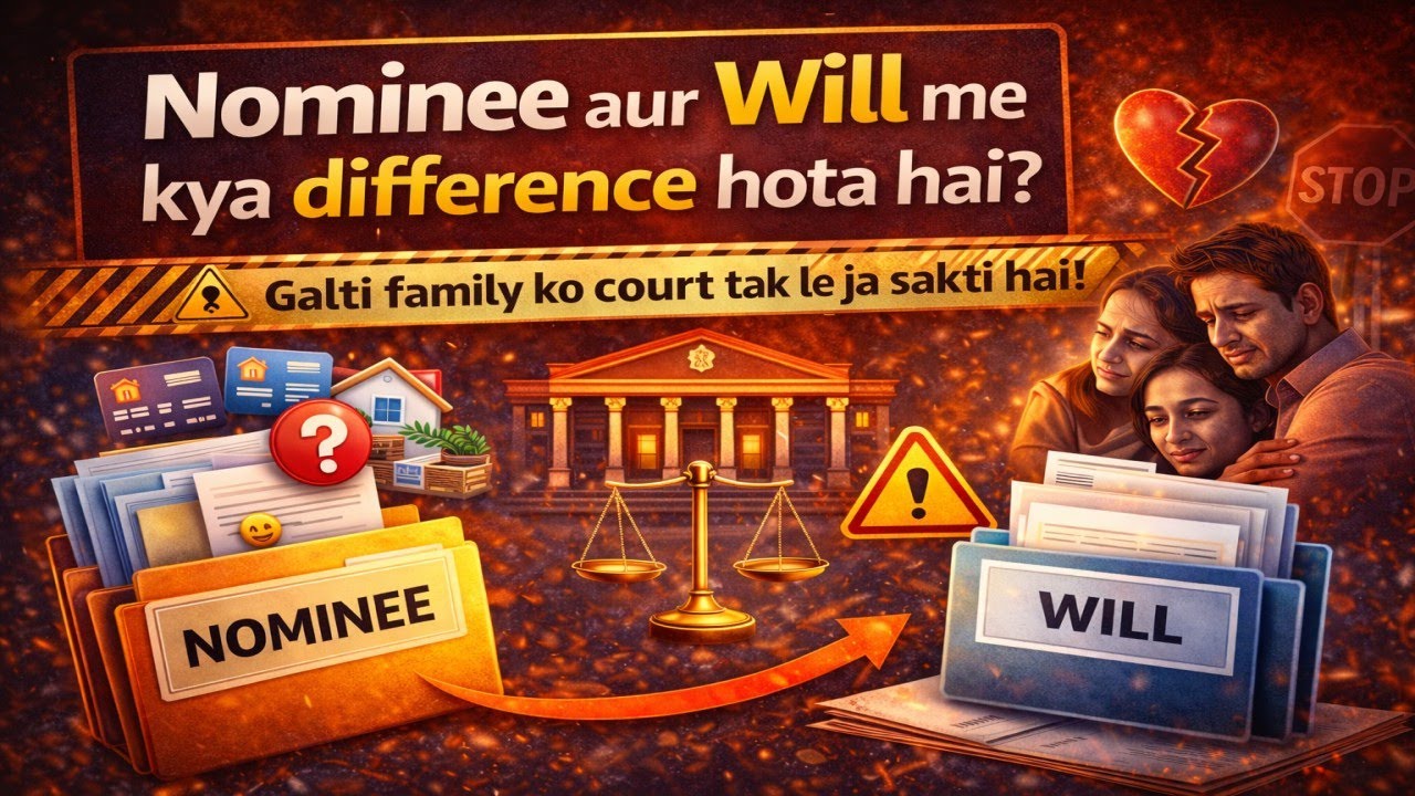 Nominee vs Will: Ek galti jo family ko court tak le ja sakti hai | Nominee aur Will ka difference |