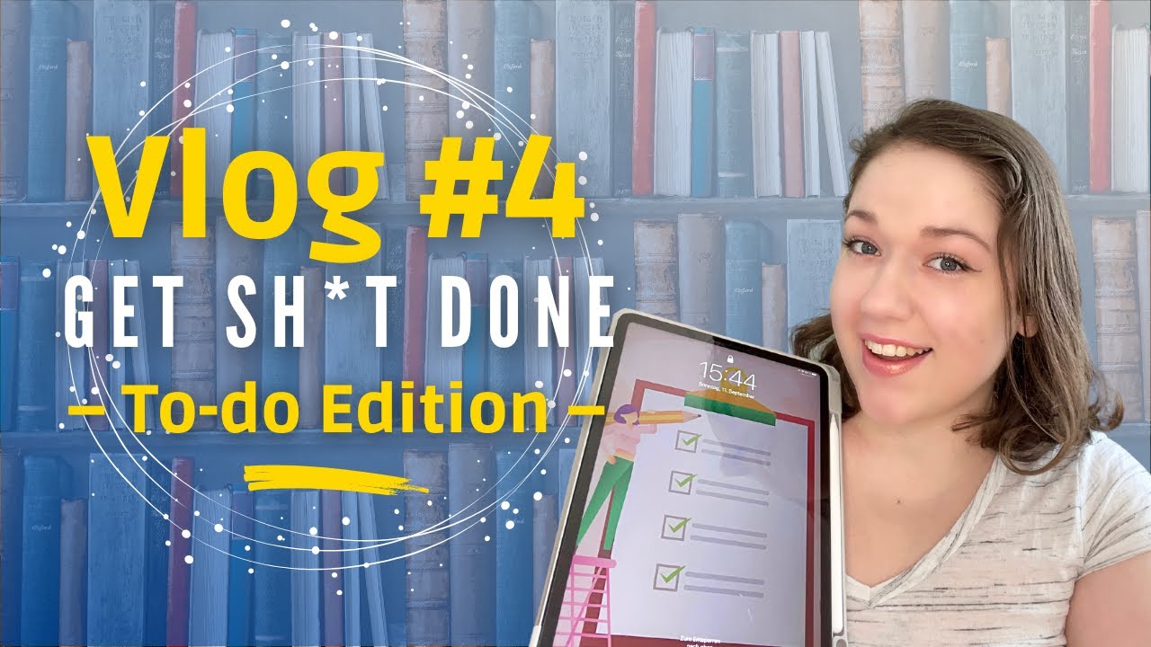 MOTIVATIONS-VLOG – Bücher, Alltag & Haushalt 🏃🏻‍♀️ | Get Sh*t Done To-Do Edition | Lesevlog #4