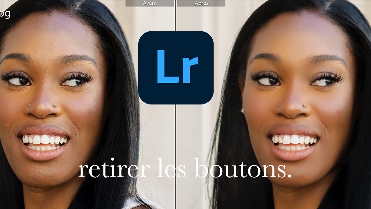 RETOUCHES LIGHTROOM : Comment retirer des légères imperfections en 2MIN!