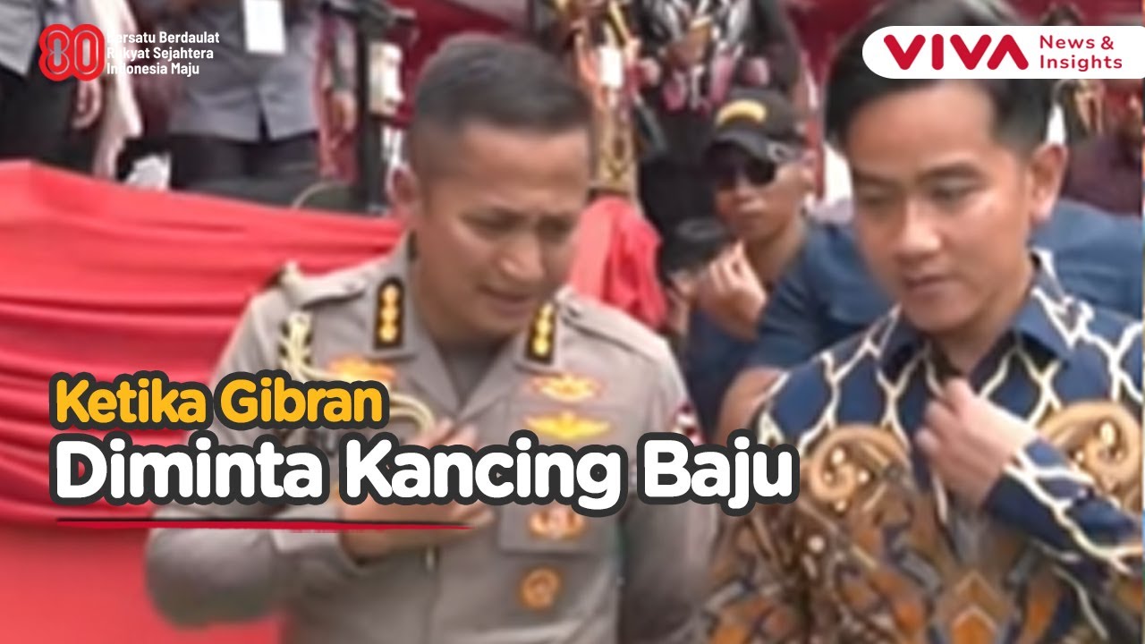 Bukan Selvi, Gibran Patuh Diminta Mengancingkan Baju