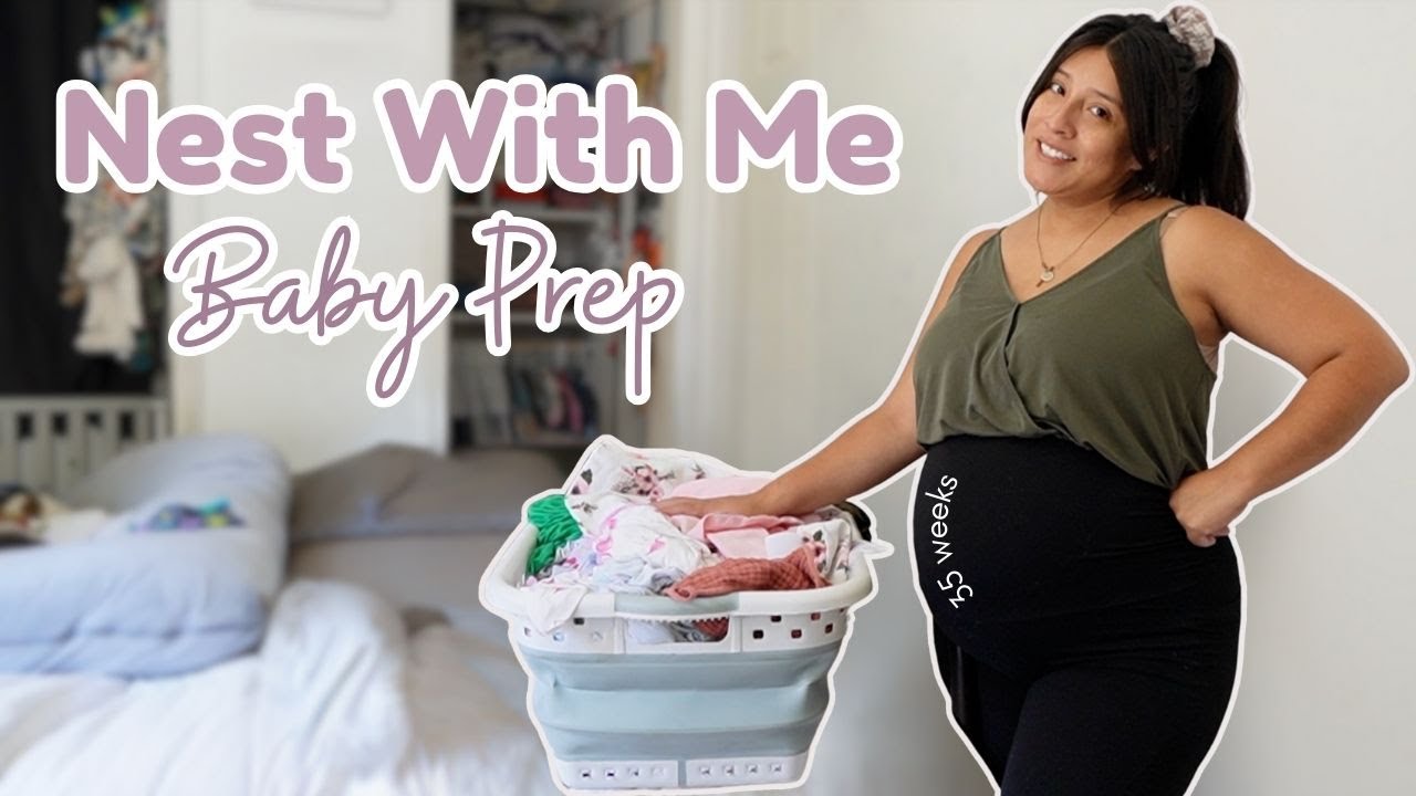 NEST WITH ME FOR BABY #2 IN A ONE BEDROOM HOME | Drawer & Closet organization at 35 weeks pregnant