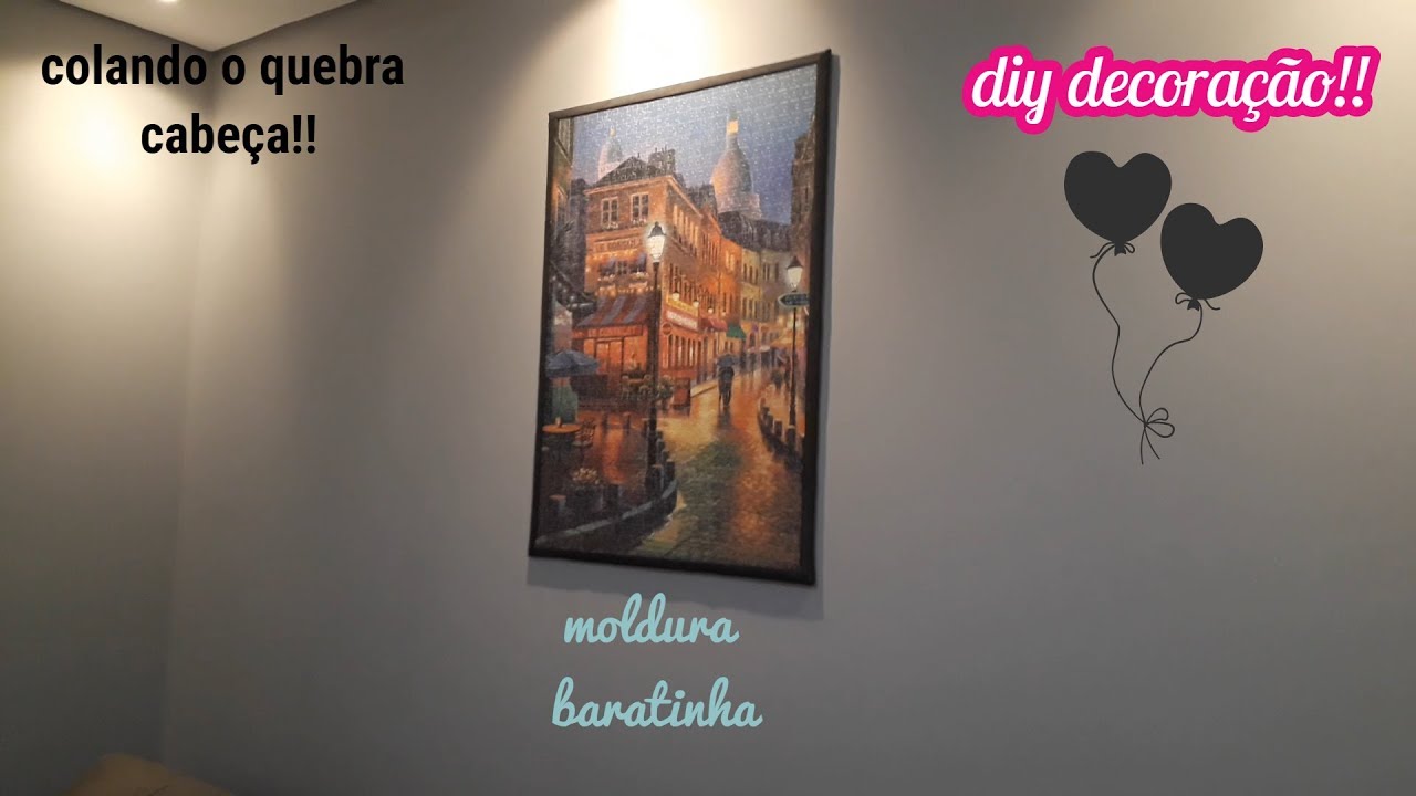 DIY - DECORAÇÃO -  quebra cabeça 1000 peças!!