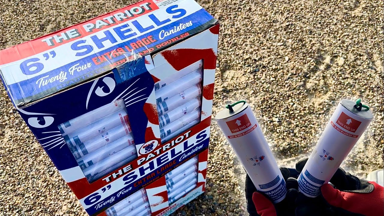 THE PATRIOT 6” CANISTER SHELLS - Black Cat Fireworks