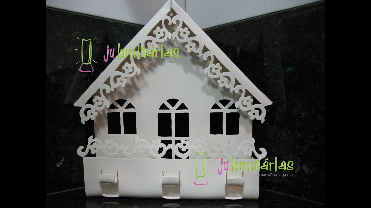 Aprenda a Fazer este lindo porta chaves em PVC