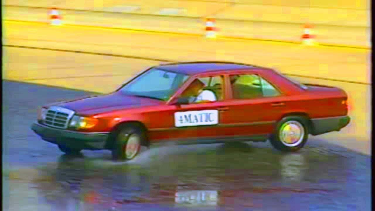 Мерседес 124 4matic - рекламное видео для США, 1990 #mercedesw124