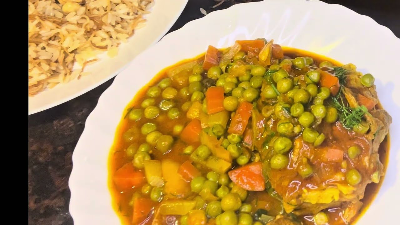 السر في طعمها مش في اللحم! بازلاء  باللحم الضاني	وأرز حبه بحبه 