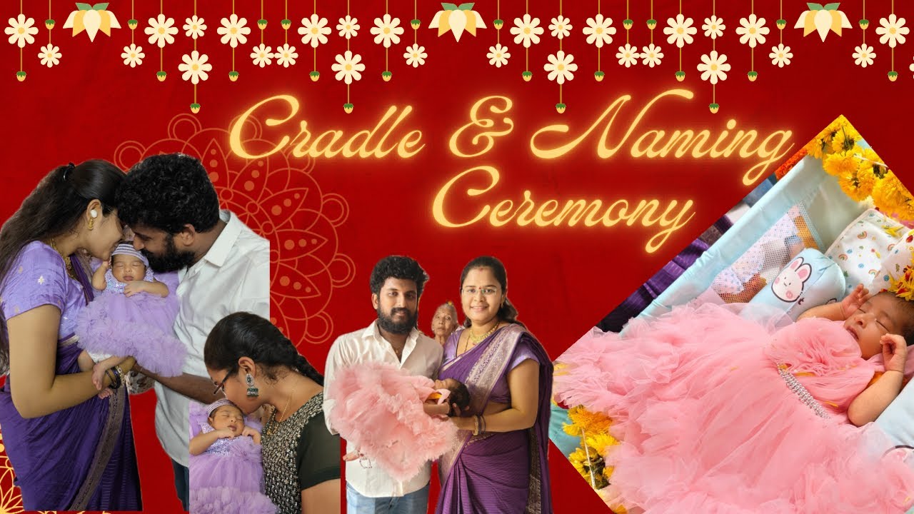 Cradle & Naming Ceremony ❣️❣️ #telugufamilyvlogs #cradleceremony #namakaranam #familyvlog #trending
