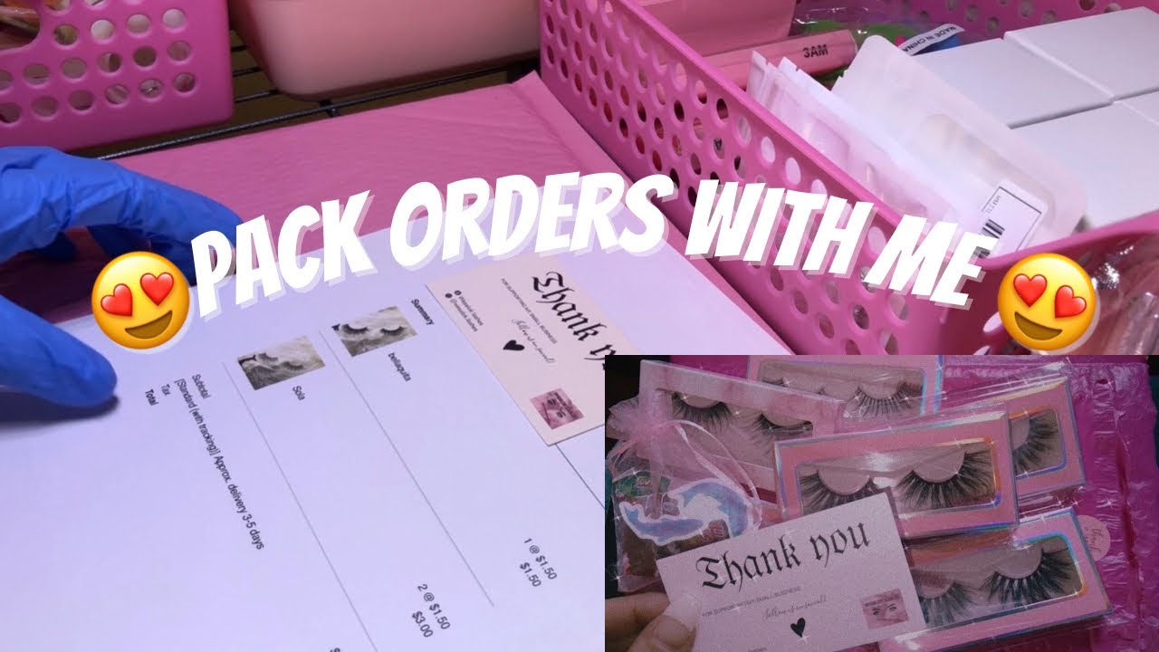 PACKING ORDERS PT 1 |WESSLOK LASHES 💕