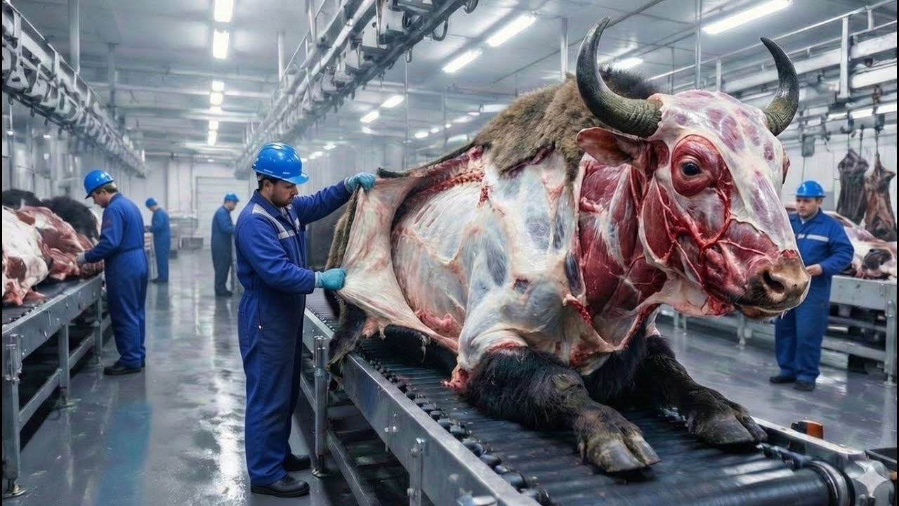 Inside The Modern Bison Leather Factory: From Raw Hide To Premium Fashion (Full Process)