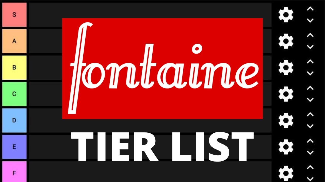 Fontaine Tier List!?!  | List #2