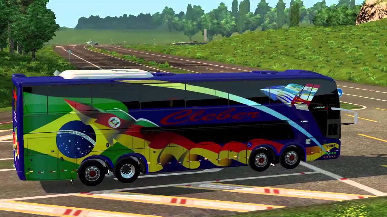 Euro Truck Simulator 2 Bus trip to La Rochelle with Comil Campione 4.05 HD 8x2