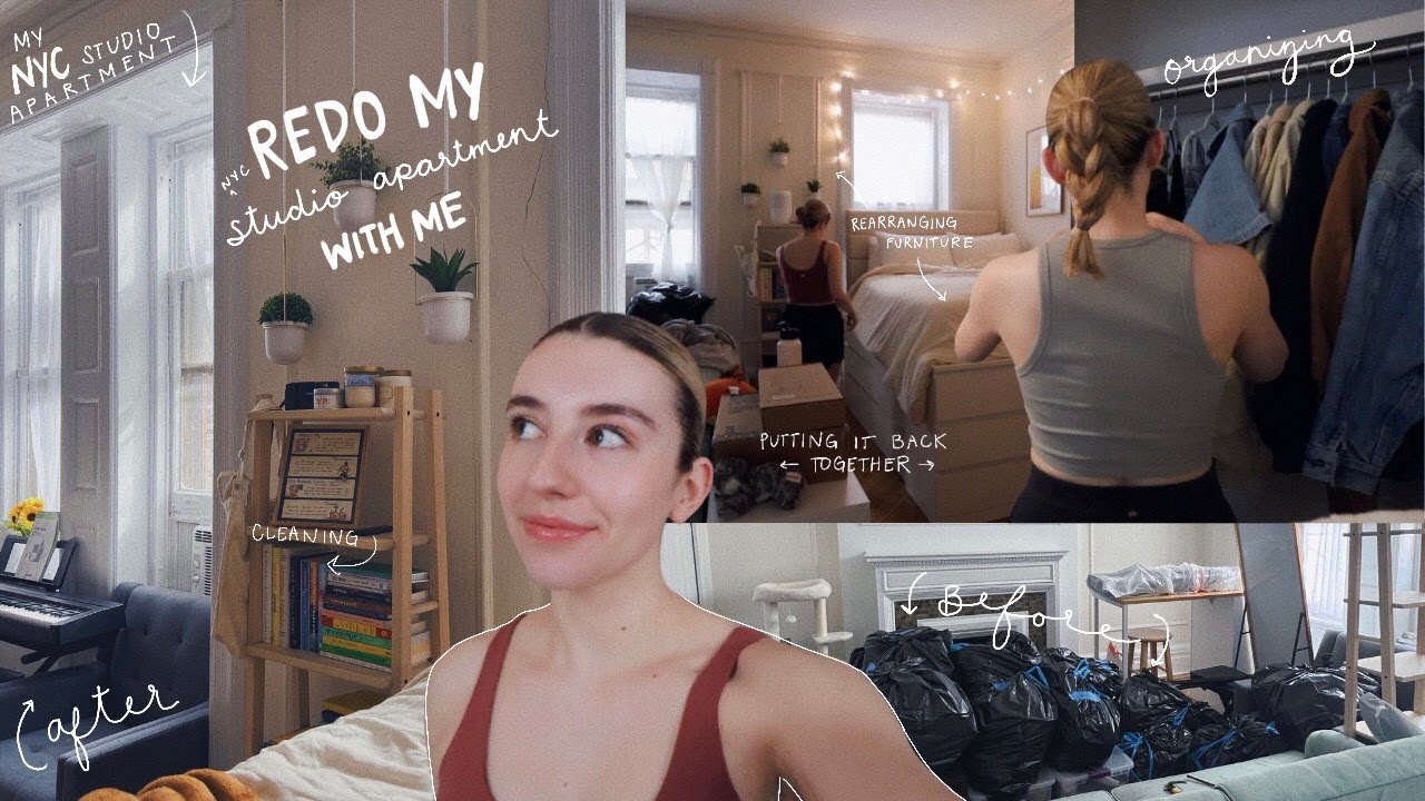 PUTTING MY NYC STUDIO APARTMENT BACK TOGETHER (an organization vlog)