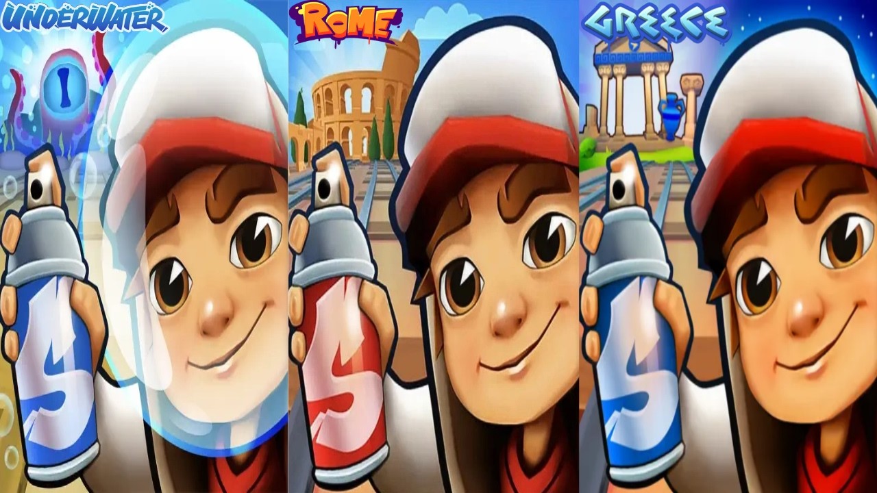 Subway Surfers: Underwater 2024 🆚 Rome 2026 🆚 Greece 2025 | Map Comparison!