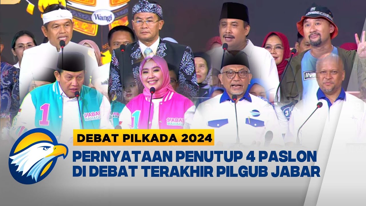 FULL - Pernyataan Penutup Keempat Paslon di Debat Terakhir Pilgub Jabar [DEBAT PILKADA 2024]