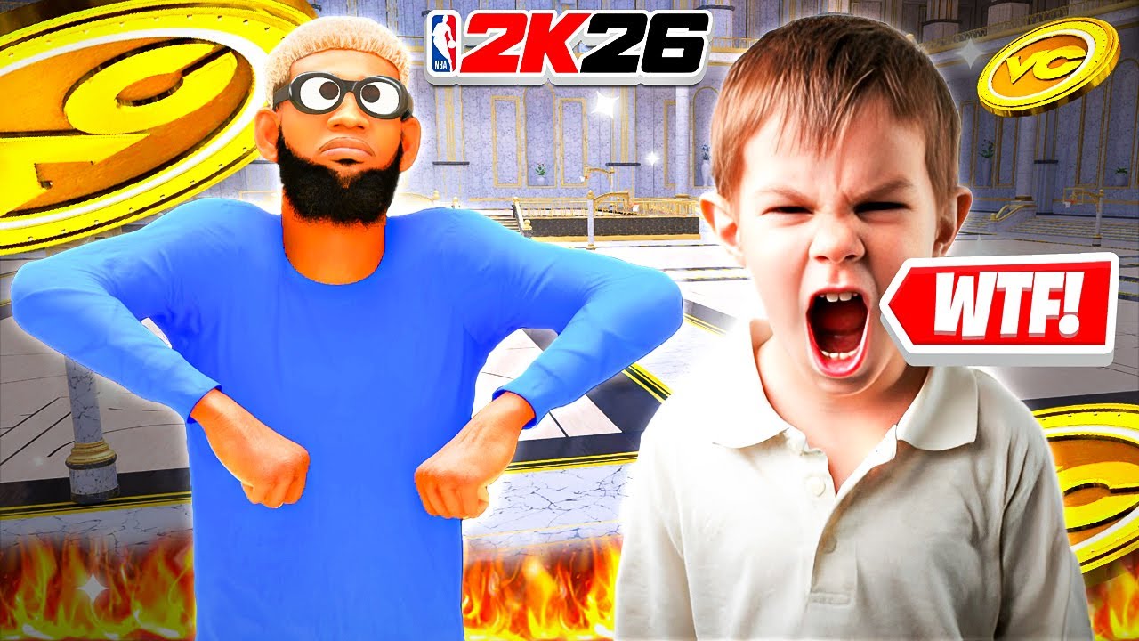 Я играл с самым токсичным юным певцом в стадии компаса в NBA 2K26... (БЕЗУМИЕ)