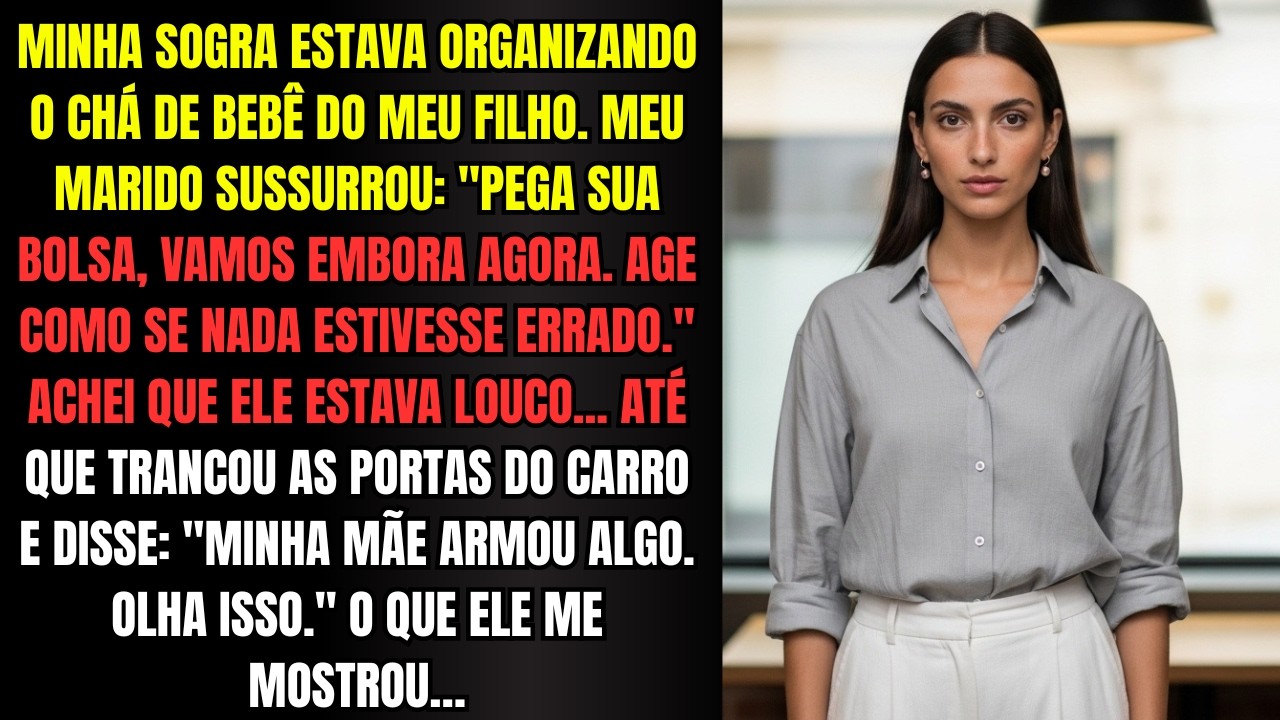 Minha sogra estava organizando o chá de bebê do meu filho. Meu marido sussurrou: 