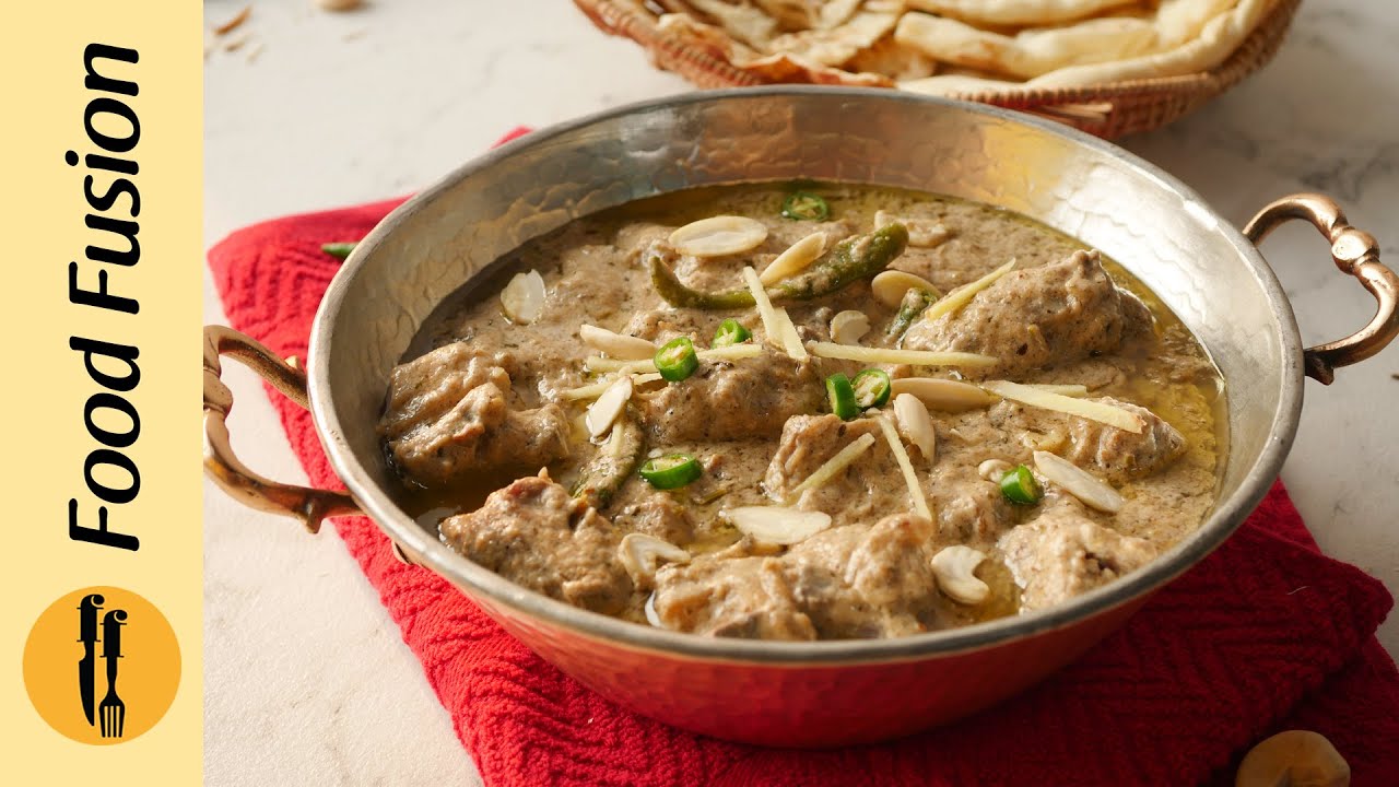 Shahi White Mutton Korma Recipe By Food Fusion