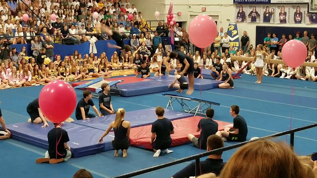 HP Gymnastics pep rally