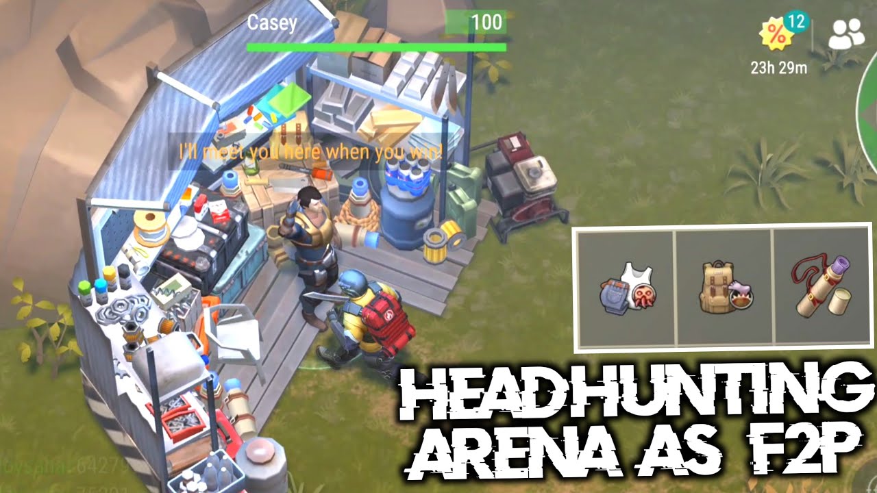 Headhunting Arena As F2P | Easily Reach Level 5 | Last Day On Earth Survival 