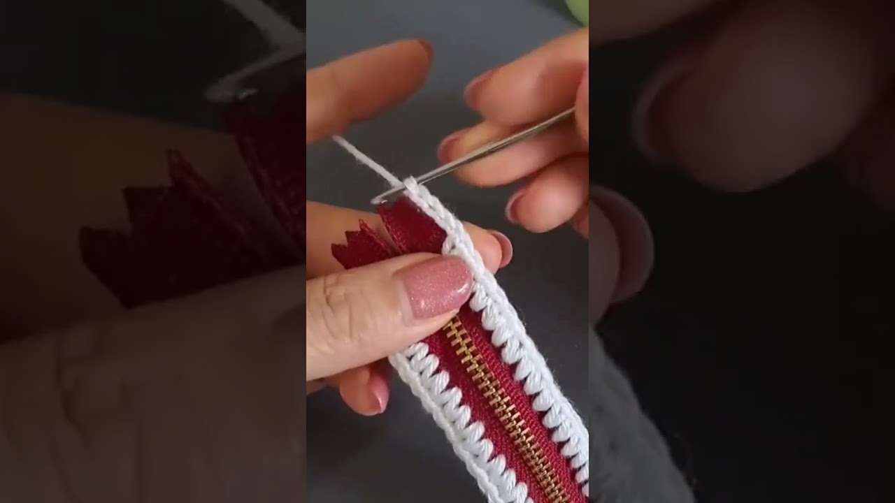 crochet zip bag #crochet #diy #diyprojects #pattern #tutorial #chompuhandicrafts