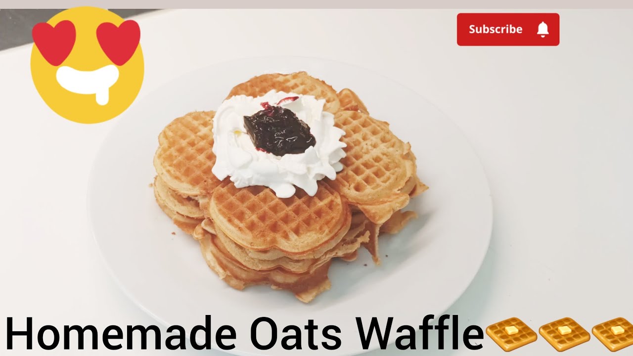 Homemade Oats Waffle | ஓட்ஸ் வாப்பிள்🧇🧡