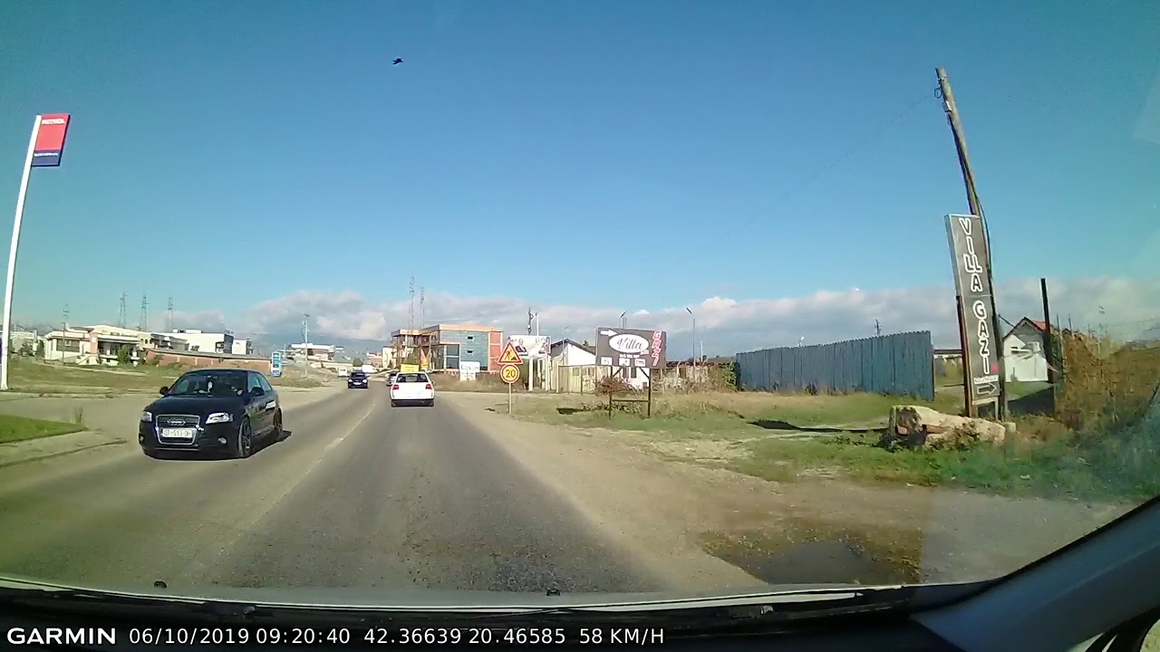 DRIVE #806: Prizren-Đakovica/Gjakovë-Peć/Pejë (Kosovo*) (timelapse 4x) *Read Description*