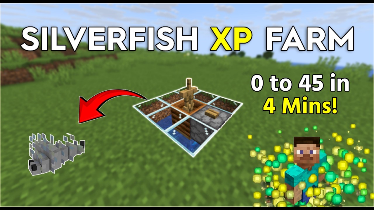 Silverfish XP Farm in Minecraft | Easy and OP XP Farm