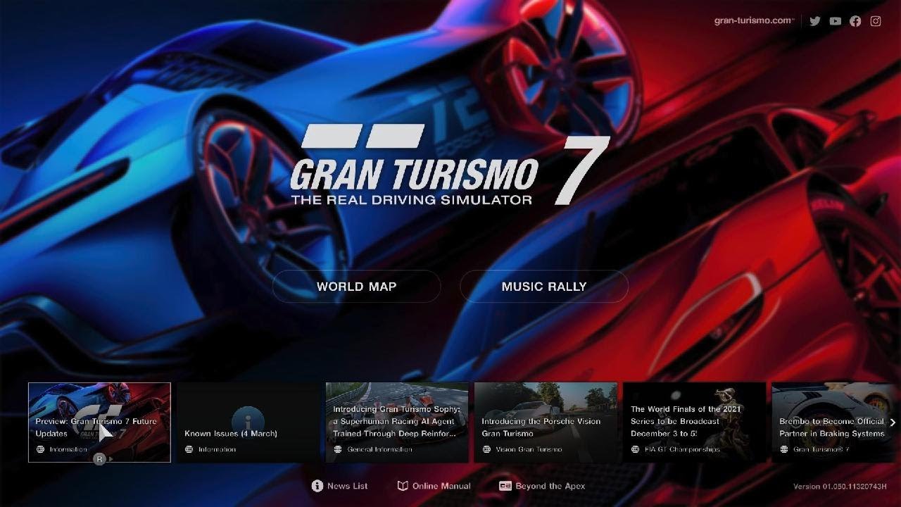 Gran Turismo 7 PS5 Introduction to Main Menu and Options