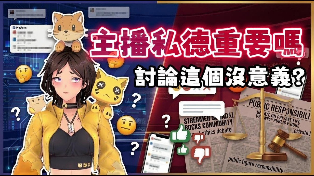『主播私德重要嗎！？』討論這個可能沒意義！？觀眾看主播會不會在意私德？VT的道德尺寸重不重要！？主題雜談！