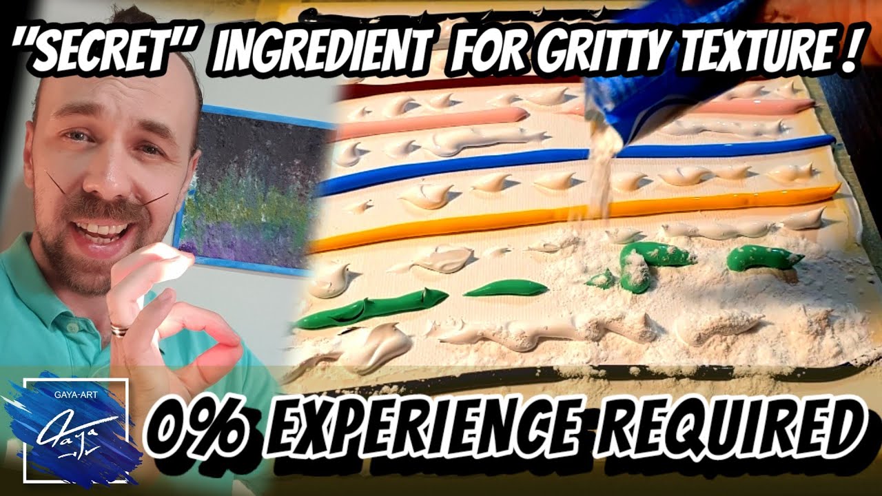 Abstract Landscape Painting Tutorial- Creating Texture with Baking Powder and Acrylics
