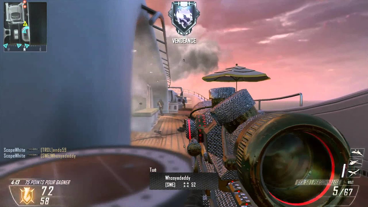 5 feed killcame : Deathmatch : ScopeWhite Wii U