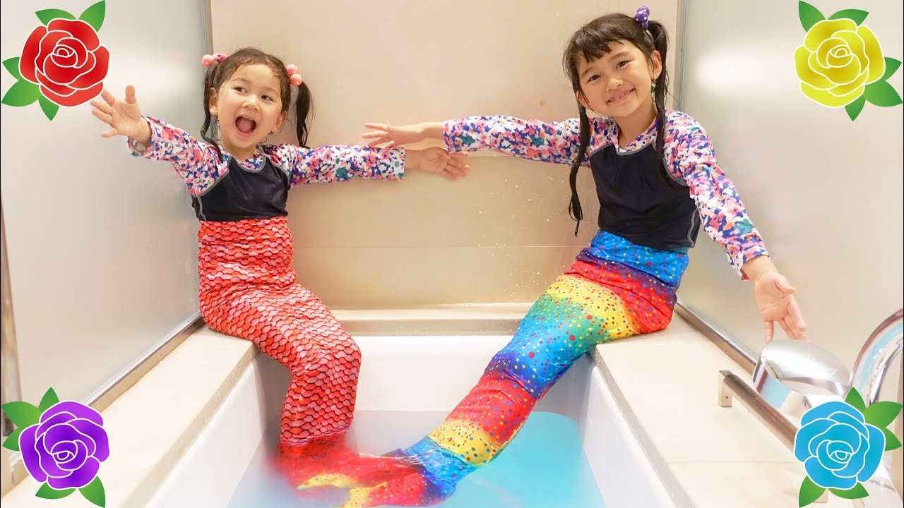 人魚になーーーーーれっ！！！願いが叶う！？不思議な花占い♡ごっこ遊び☆himawari-CH