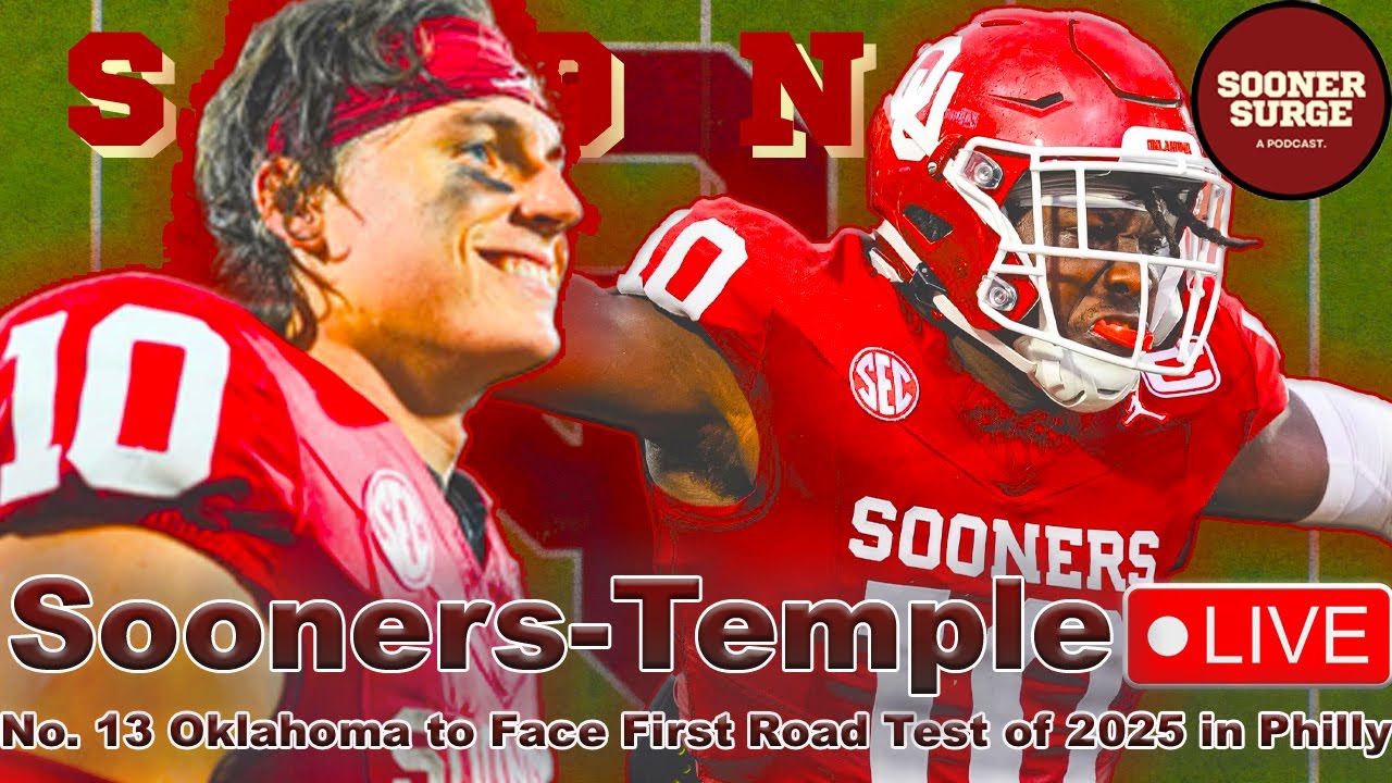 OU Football Live: No. 13 Oklahoma Sooners to Face First Road Test of 2025 in Philly