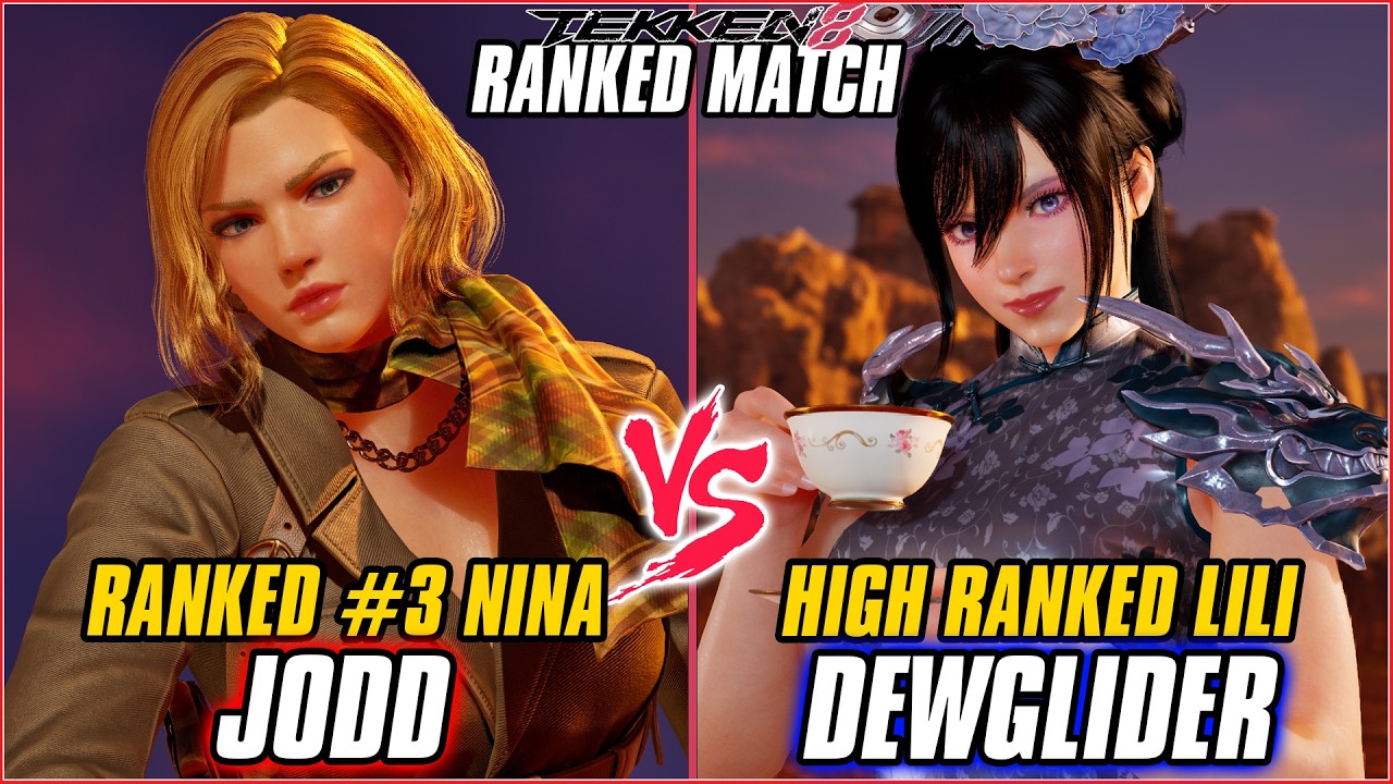 TEKKEN 8 ▰ JODD (#3 Ranked Nina) vs DEWGLIDER (Lili) ▰ T8 RANKED GAMEPLAY