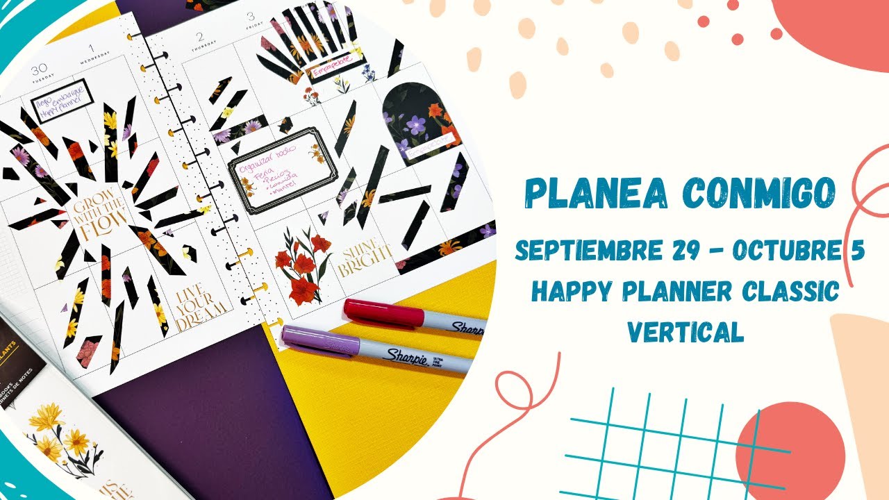 Planea Conmigo |Happy Planner  Classic 29 de Septiembre al 5 de Octubre|