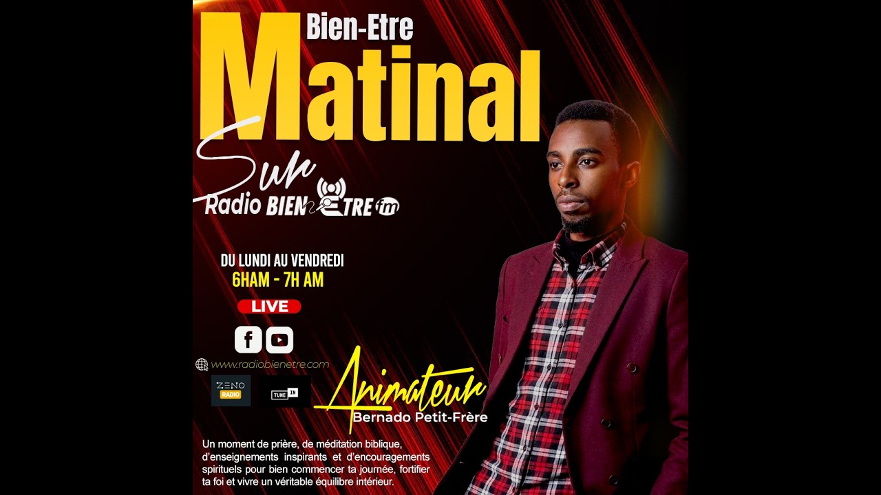 BIEN-ETRE MATINAL |JEUDI 12 MARS 2026 | PETIT FRERE BERNADOI don't have the rights to his music