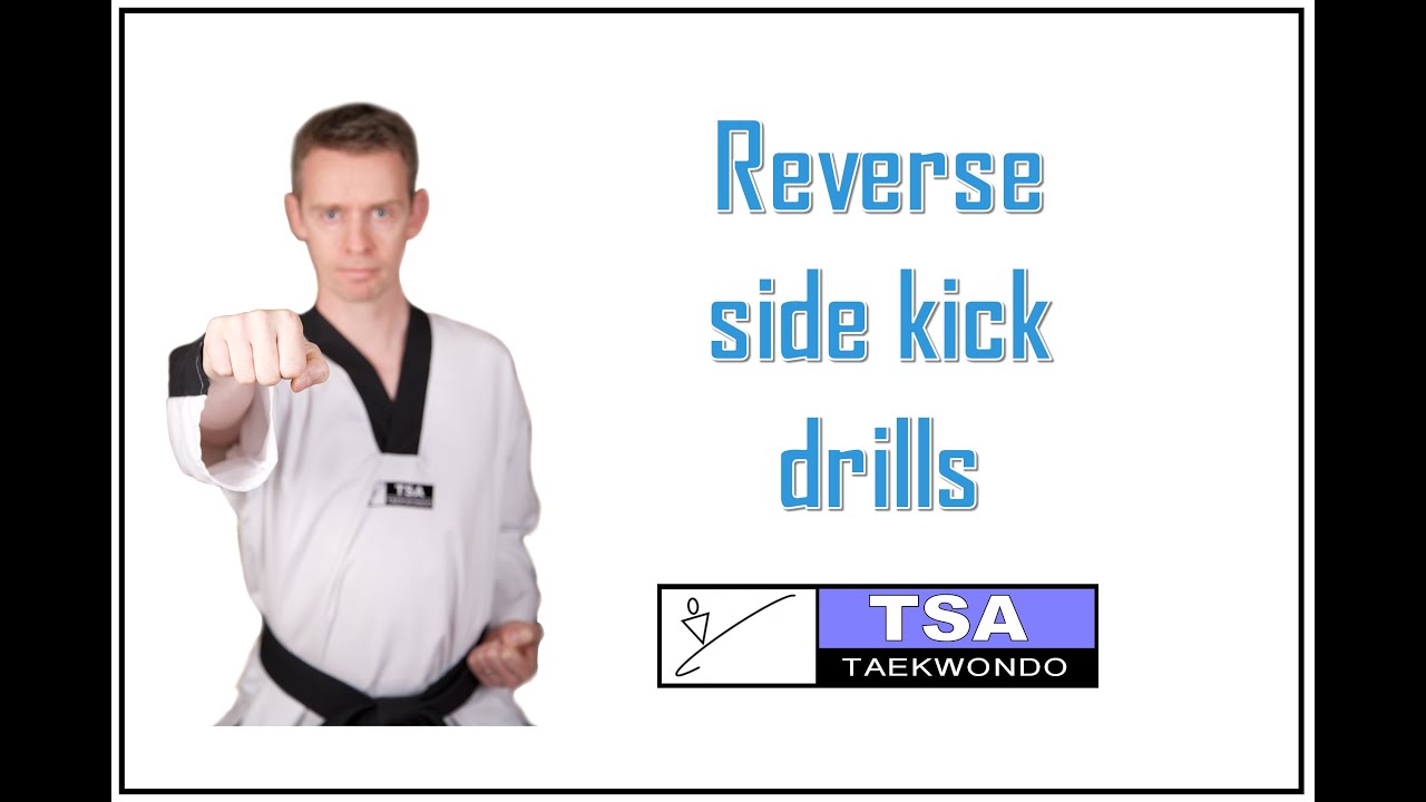 Simple Taekwondo Reverse side kick drills