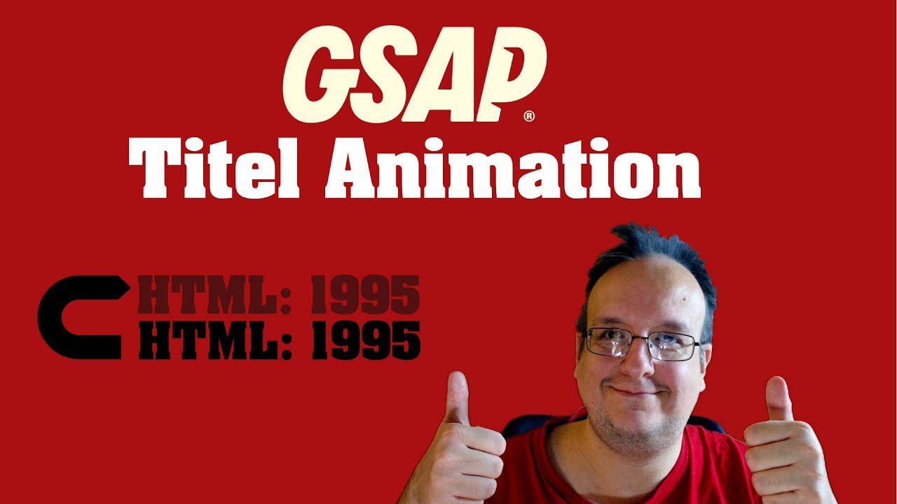Coole GSAP Titel Animation programmieren