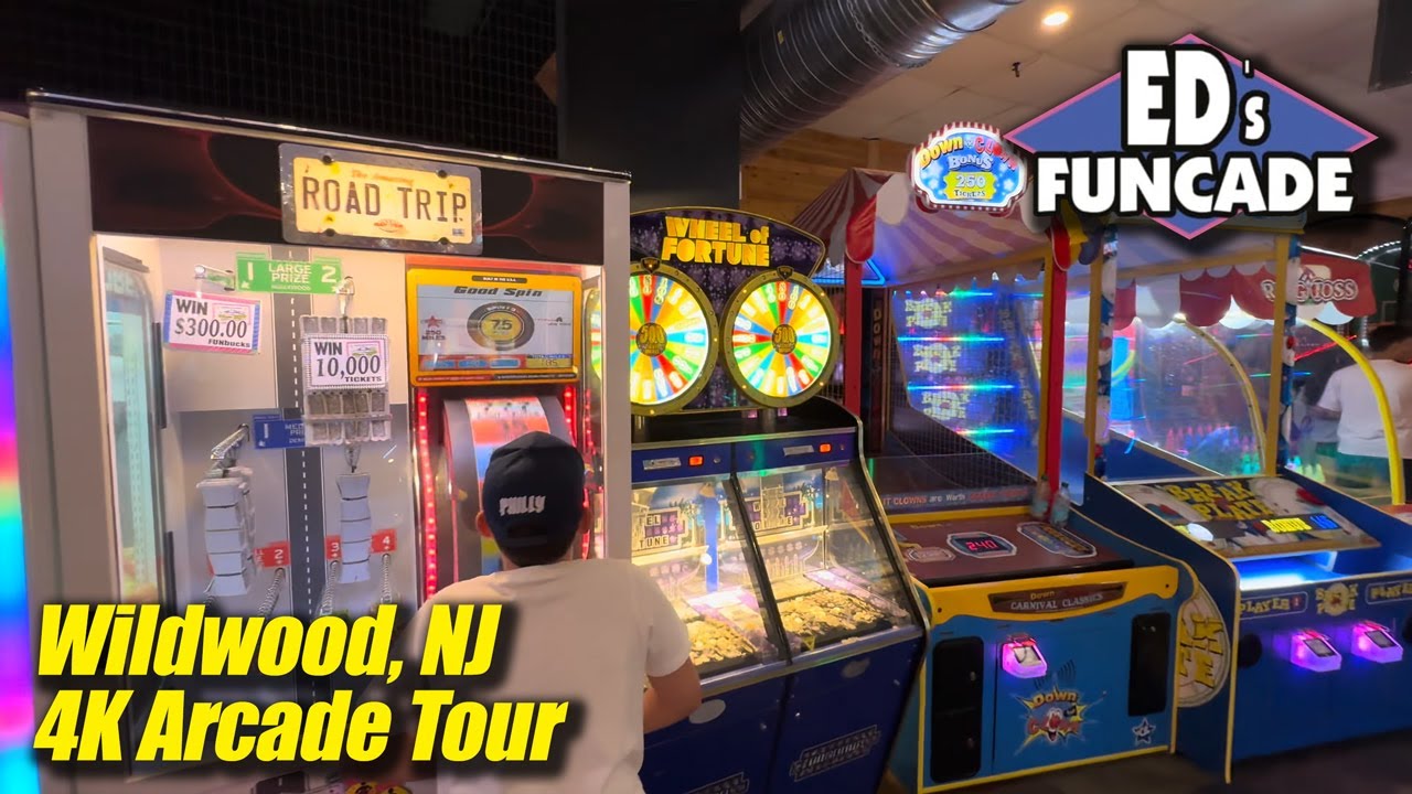 Ed's Funcade (Wildwood NJ), 4K arcade walkthrough & tour, August 2024