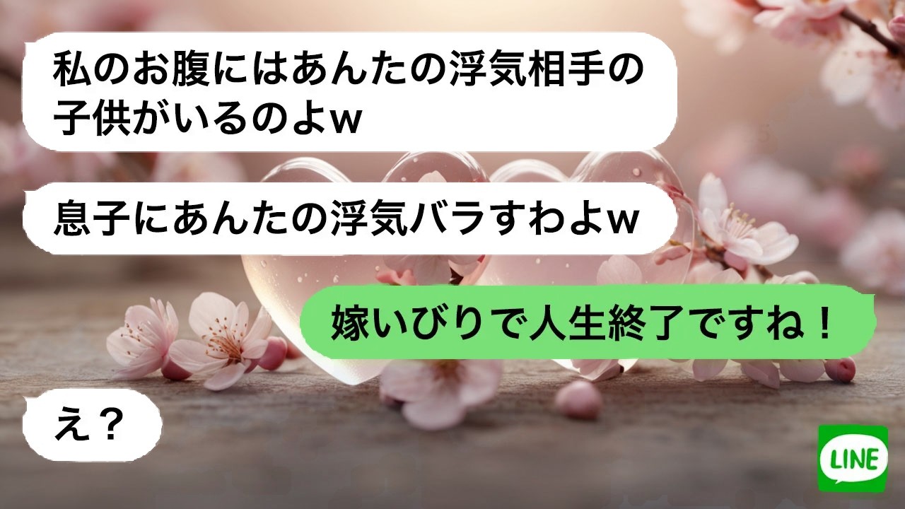【LINE】略奪を誇る姑からの連絡。相手の正体を教えた途端、優位だった立場が崩れ落ちた…
