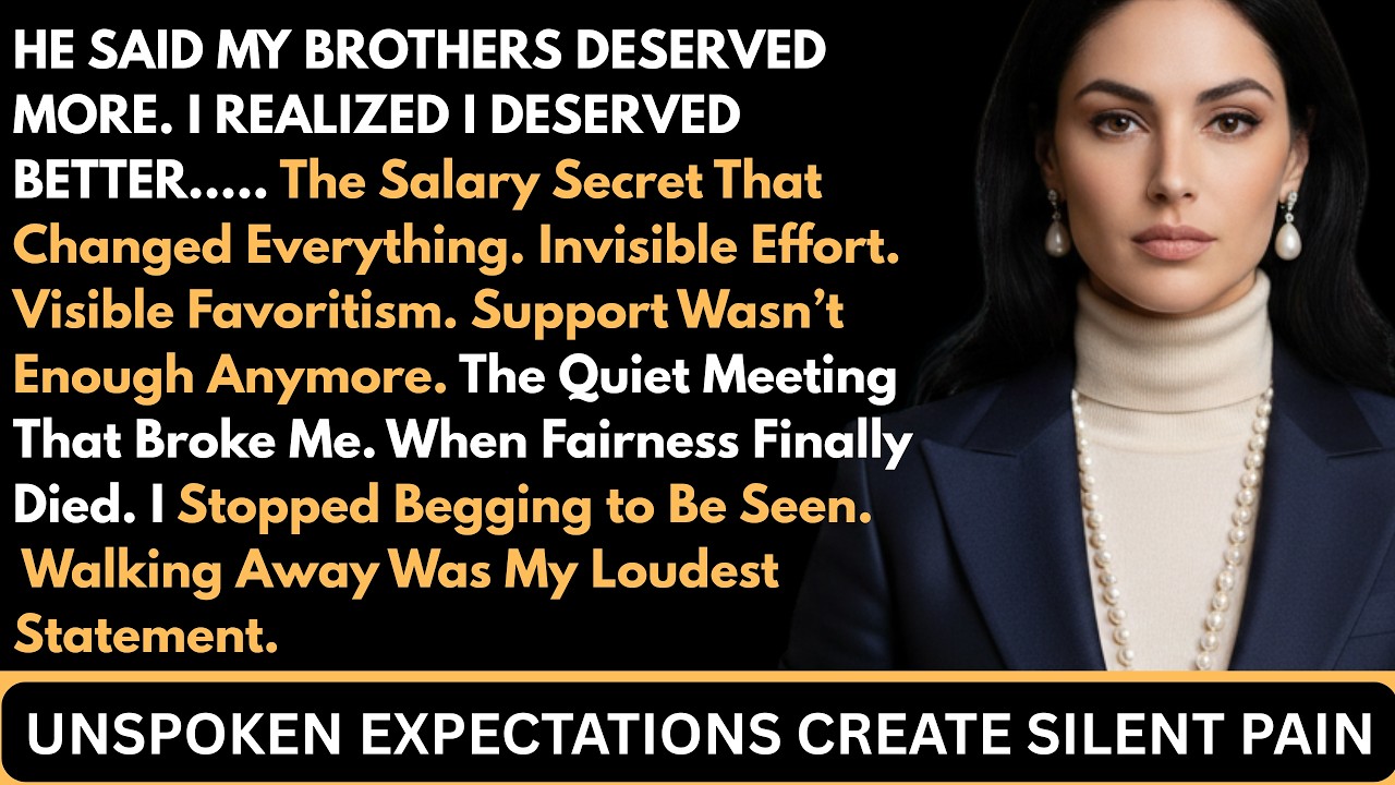 My Father Justified My Brothers Being Paid 3X My Salary — I Quit And He Instantly Regretted It.