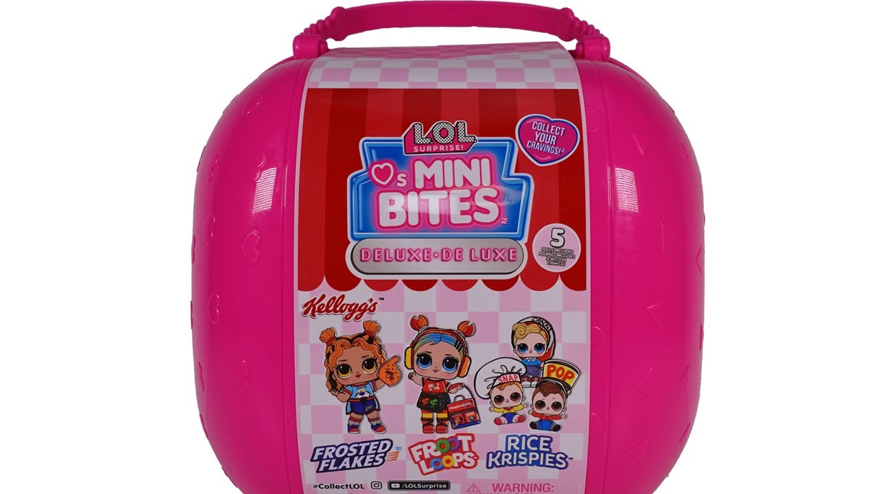 LOL Surprise Loves Mini Bites Deluxe Kellogg's Pack Unboxing Review