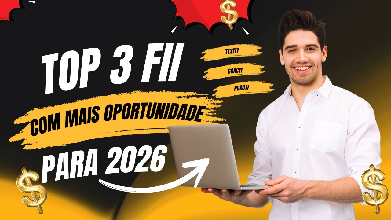 TOP 3 FII MAIS BARATOS PARA 2026!!