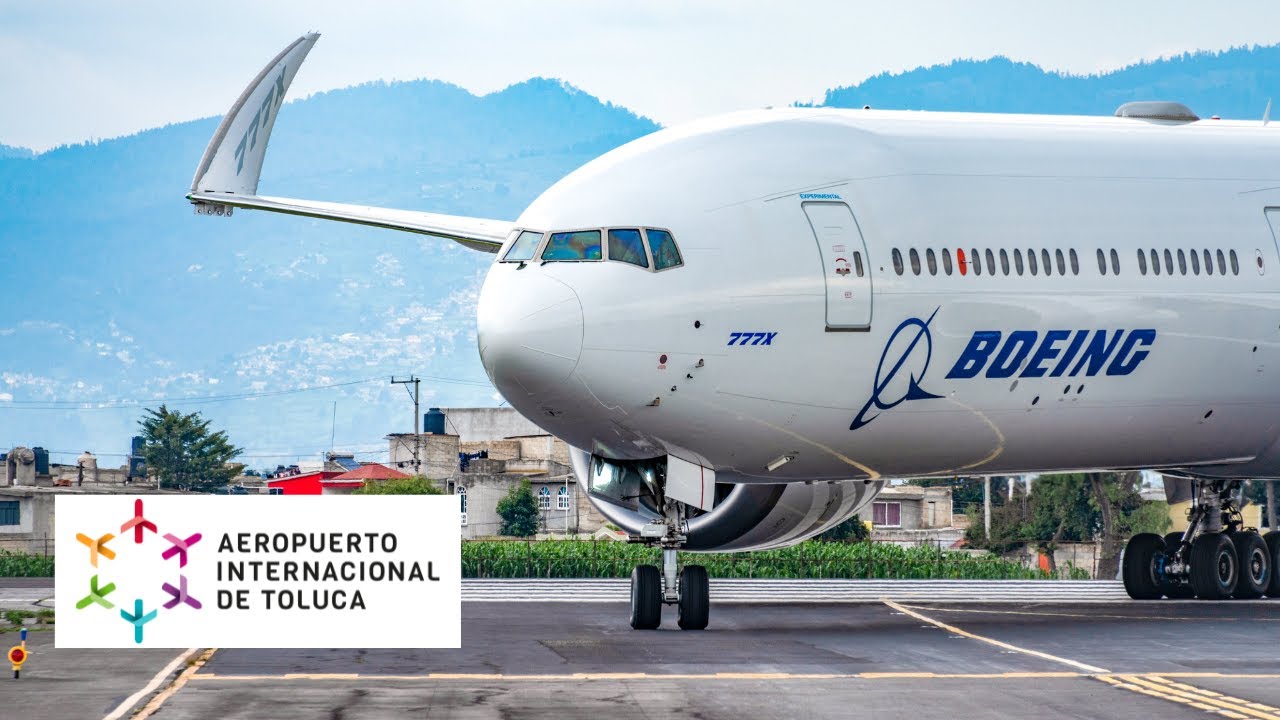 Boeing 777X WH003 Taxi & Takeoff from Toluca | Test Flight in Mexico!
