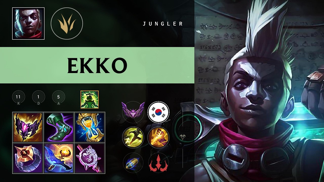 Ekko Jungle vs Wukong - KR Master Patch 26.09