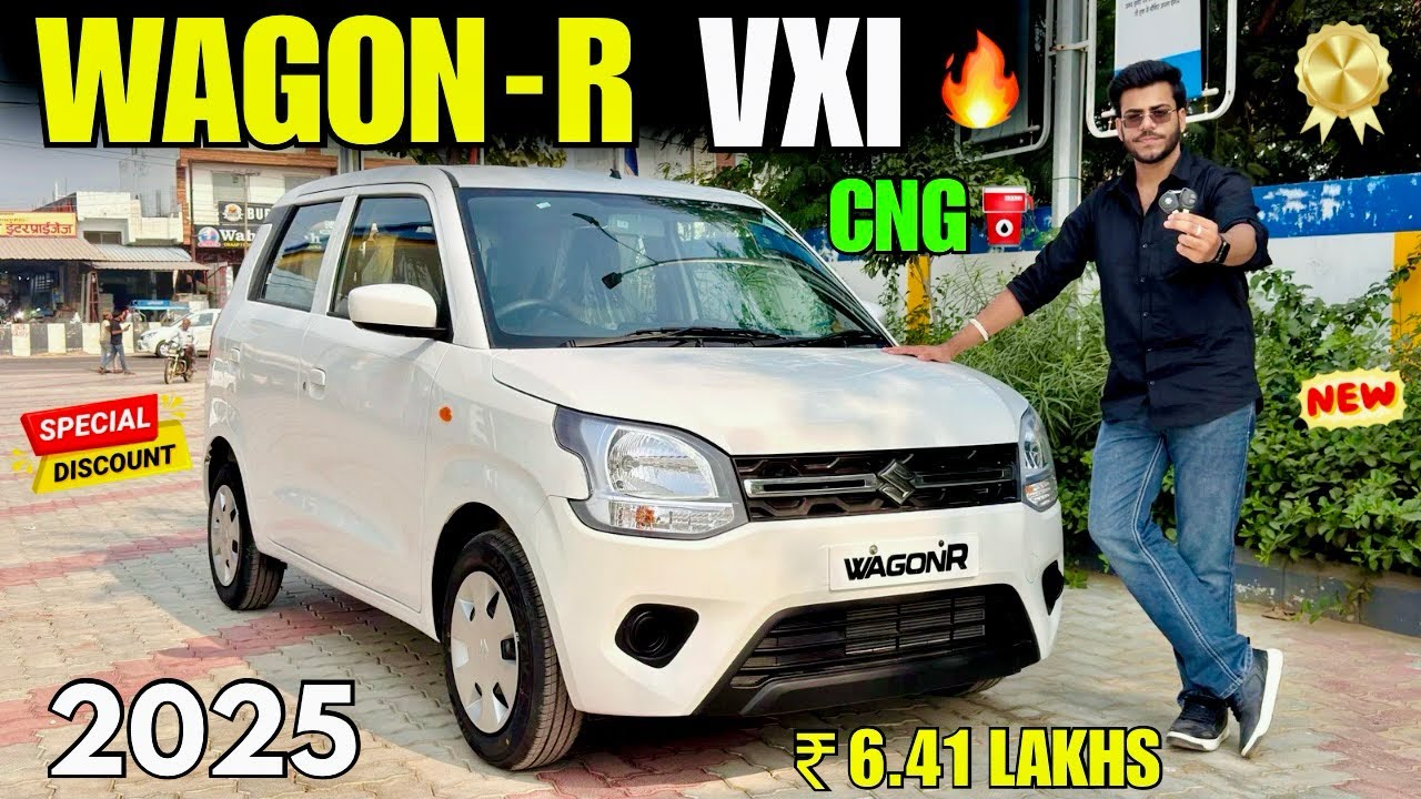 Wagon R VXI CNG 2025 New Model Detailed Review ✅ Wagon R VXI CNG On Road Price & Features 🔥